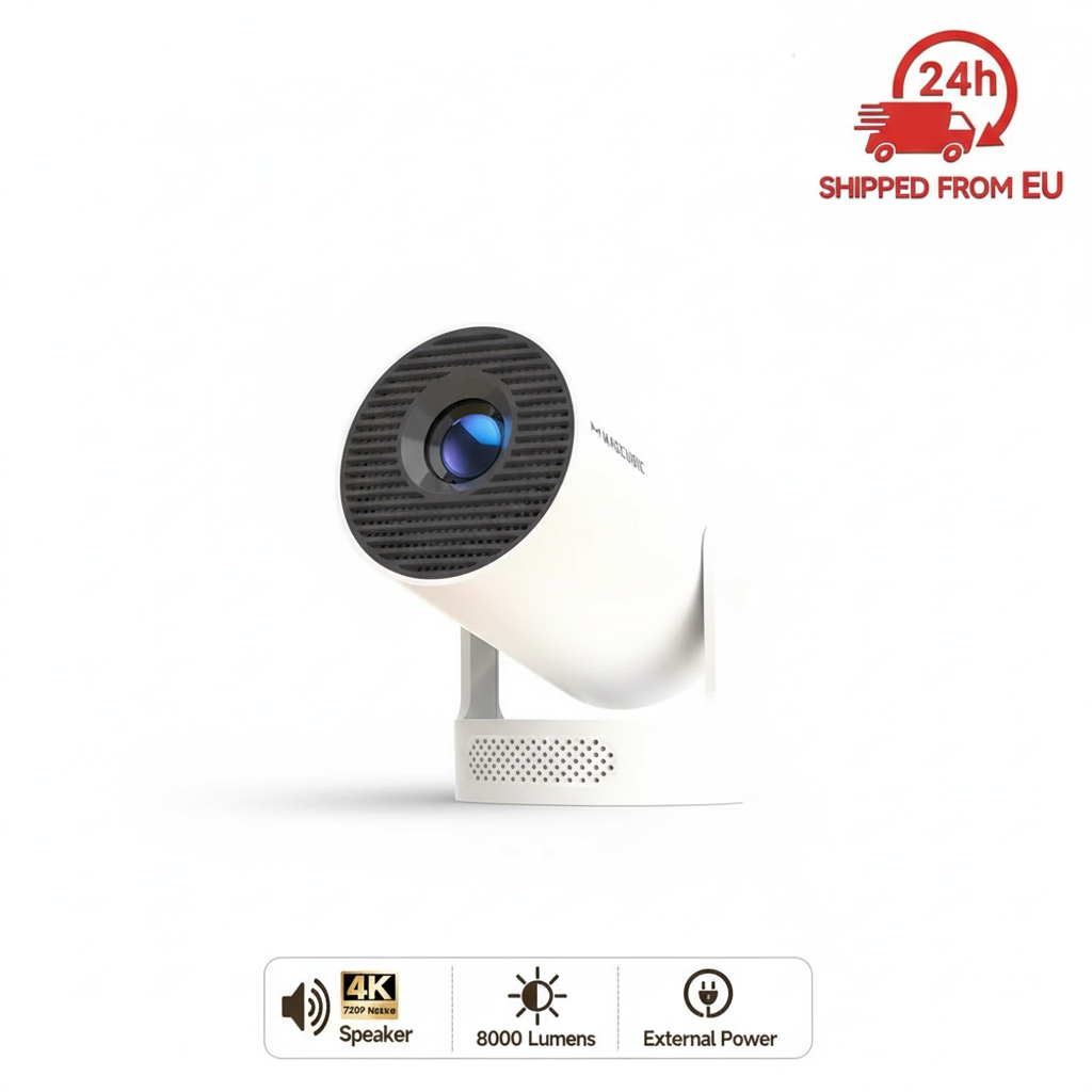 Magcubic HY300 Pro+ 4K Android 11 Portable Projector 8000 Lumens WiFi 6 BT5.4 Outdoor Theater 5W HiFi Speaker 720P HD Supported